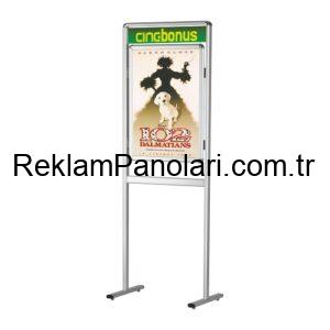Alınlıklı Afiş Standı Çift Taraflı 700X1000MM